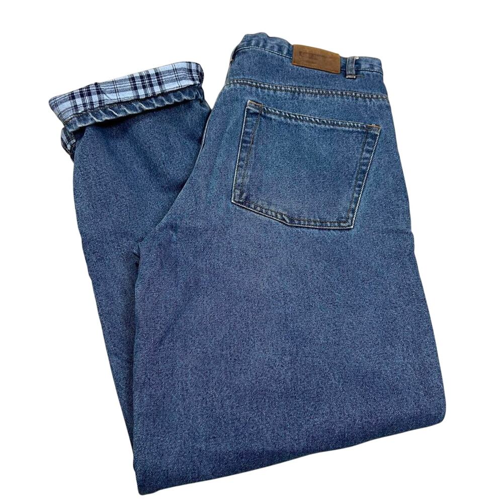 Vintage Cold Storage Lined Blue Jeans Mens 38x34
